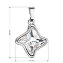 Přívěsek bižuterie se Swarovski krystaly hvězdička, Crystal