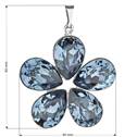 Přívěsek bižuterie se Swarovski krystaly kytička, Denim Blue