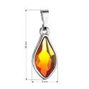 Přívěsek bižuterie se Swarovski krystaly oranžová kapka, Fire Opal