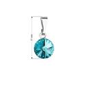 Přívěsek bižuterie se Swarovski krystaly, Turquoise