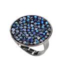 Prsten s krystaly Crystals from Swarovski® BERMUDA BLUE