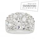 Prsten s krystaly Crystals from Swarovski®, Crystal