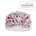 Prsten s krystaly Crystals from Swarovski®, Glacier