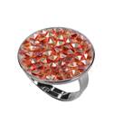 Prsten s krystaly Crystals from Swarovski® RED MAGMA