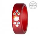 Prsten s krystaly Swarovski®, RUBY, vel. 56