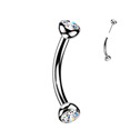 PUSH IN piercing do obočí TITAN