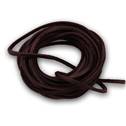 Řezaná kožená šňůrka tm. hnědá, tl. 2 mm, délka 100 cm