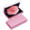 Růžová dárková krabička na prsten 