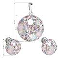 Sada náušnic a přívěšku s kamínky Crystals from Swarovski® Magic Rose