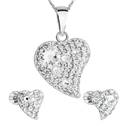 Sada šperků s krystaly Swarovski náušnice, řetízek a přívěsek
