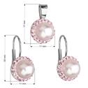 Sada šperků s perlami Crystals from Swarovski® Rose