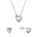 Sada šperků se zirkony srdíčka