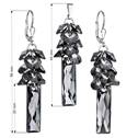Sada stříbrných šperků Crystals from Swarovski® Grey