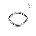 Segment - helix / cartilage / tragus piercing TITAN, 1,2 x 10 mm