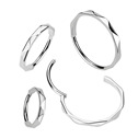 Segment kruh - helix / cartilage / tragus / septum piercing TITAN, 0,8 x 10 mm
