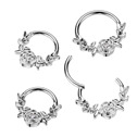 Segment kruh - helix / cartilage / tragus piercing TITAN
