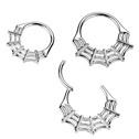 Segment kruh pavučina - helix / cartilage / tragus piercing TITAN