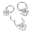 Segment kruh spider - helix / cartilage / tragus piercing TITAN