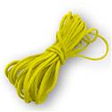 Semišová šňůrka žlutá - 2,5 mm, délka 100 cm
