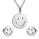 Set šperků z chirurgické oceli, smajlíci