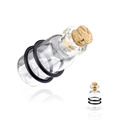 Skleněný plug do ucha - lahvička, průměr 12 mm