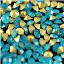 Skleněný šaton SS12 - 3,2 mm, 10ks/bal., Aqua Opal
