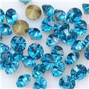 Skleněný šaton SS12 - 3,2 mm, 10ks/bal., Capri Blue