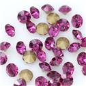 Skleněný šaton SS12 - 3,2 mm, 10ks/bal., Fuchsia