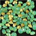 Skleněný šaton SS12 - 3,2 mm, 10ks/bal., Green Opal
