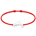 Šňůrkový náramek delfín