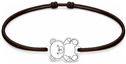 Šňůrkový náramek medvídek Barva: Černá