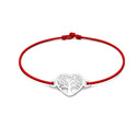 Šňůrkový náramek strom života Barva: Červená