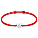 Šňůrkový náramek tlapka v srdci