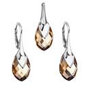 Souprava stříbrných šperků kameny s Crystals from Swarovski® LIGHT COLORADO