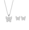 Stříbrná souprava šperků - motýlci