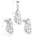 Stříbrná souprava šperků Crystals from Swarovski® Light Sapphire