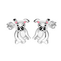 Stříbrné dětské náušnice pejsci