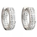 Stříbrné kruhy 22mm s krystaly Crystals from Swarovski®