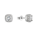 Stříbrné náušnice AIRA moissanite