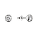 Stříbrné náušnice AMELIA moissanite