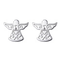 Stříbrné náušnice andělíčci