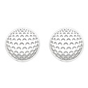 Stříbrné náušnice golfové míčky