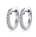 Stříbrné náušnice kroužky se zirkony