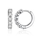 Stříbrné náušnice kroužky se zirkony