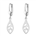 Stříbrné náušnice lístky
