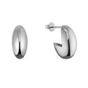 Stříbrné náušnice oválné