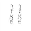 Stříbrné náušnice propletené