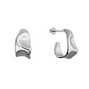 Stříbrné náušnice s elegantními liniemi