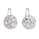 Stříbrné náušnice s krystaly Crystals from Swarovski® AB