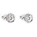 Stříbrné náušnice s krystaly Crystals from Swarovski® AB